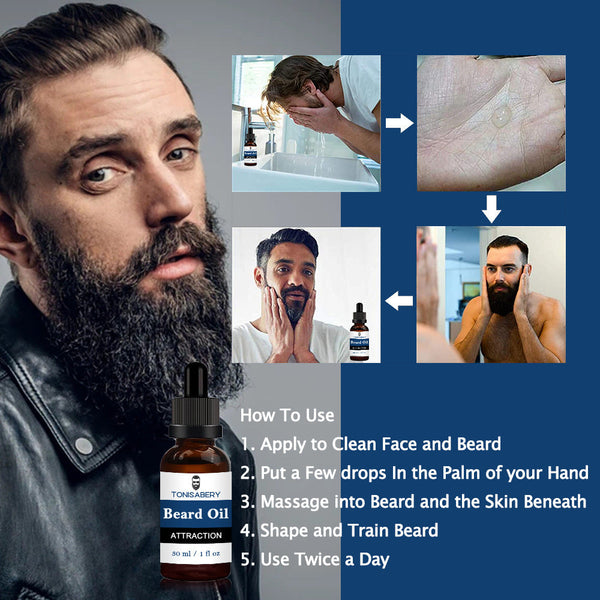 Beard oil for skin softening Hanzuva