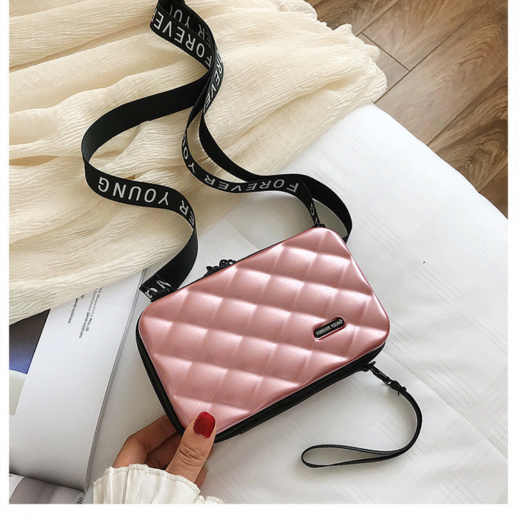 Suitcase Hard Shell Small Square Bag Women's Shoulder Bag Hanzuva