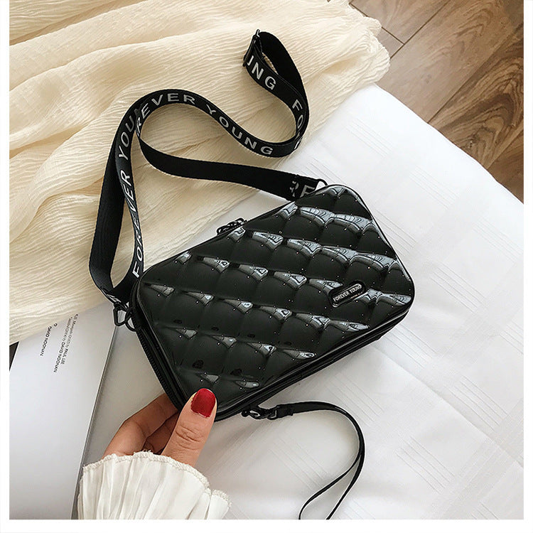Suitcase Hard Shell Small Square Bag Women's Shoulder Bag Hanzuva