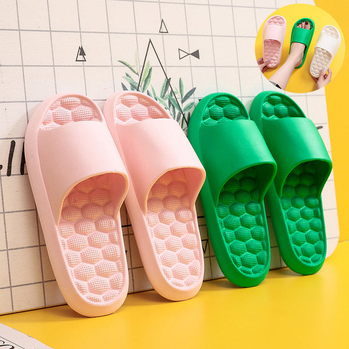 Summer Slippers Foot Massage Design Shoes Women Bathroom Slippers Hanzuva