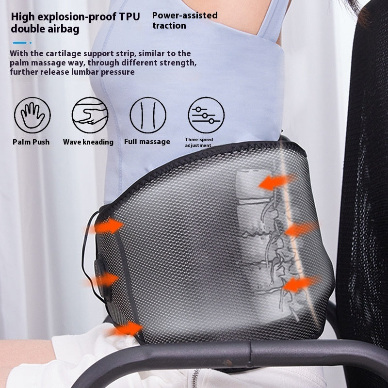 Air Pressure Heating Vibrating Belt Massage Instrument Convenient Slipped Discs Physiotherapy Instrument