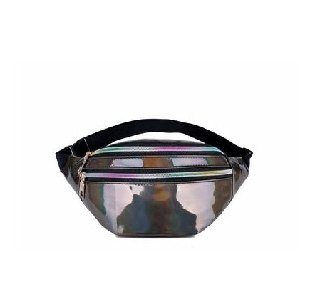 Women's new laser pockets chest bag multi-function color single shoulder slung laser sports pockets Hanzuva