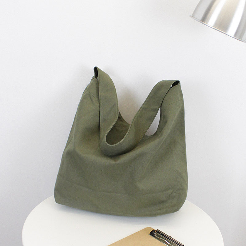 Women's Fashion Simple Casual Literary Canvas Shoulder Crossbody Bag