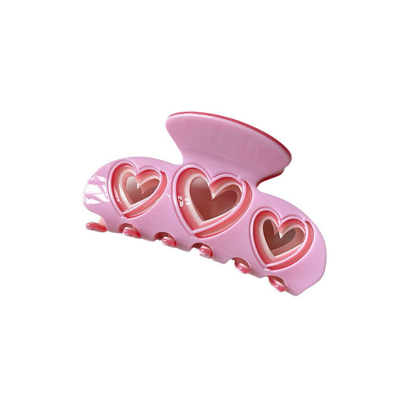 Cute Hollow Girl Heart Grip