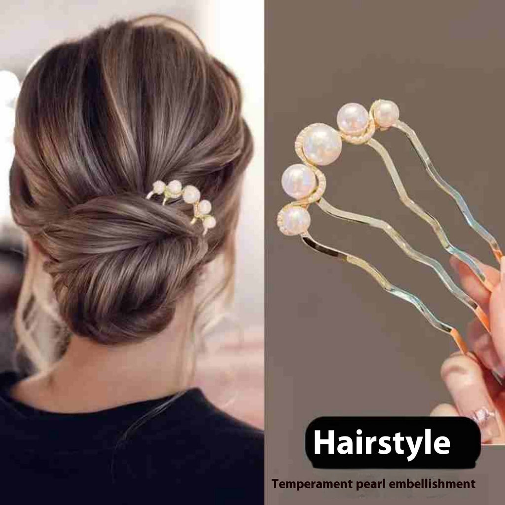 Pearl U-shaped Hairpin With A High-end Feel