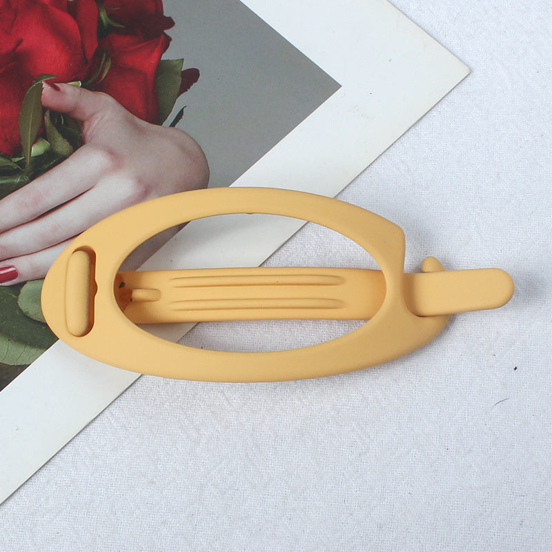 Simple Retro Hair Band Oval Barrettes