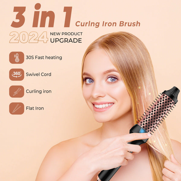 Roller Comb Does Not Hurt Hair Anion Straight Curling Or Straightening Double PTC Heater Hanzuva
