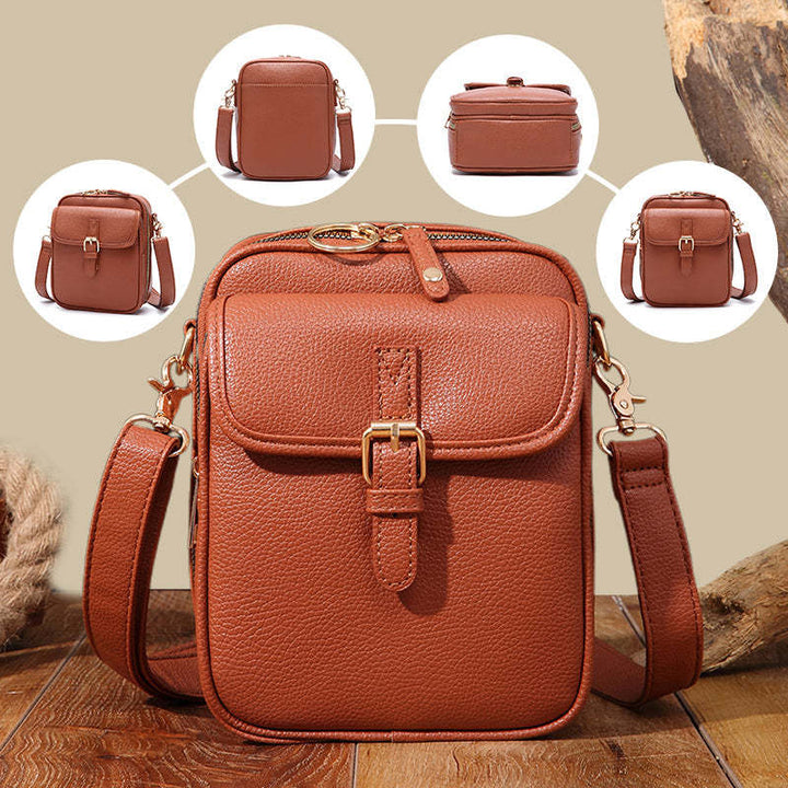 Unisex Vintage Large Capacity Messenger Bag Storage Bag  With 10 Card Inserts Casual Backpack Women's Bag Retro Backpack Large Capacity Travel Hanzuva