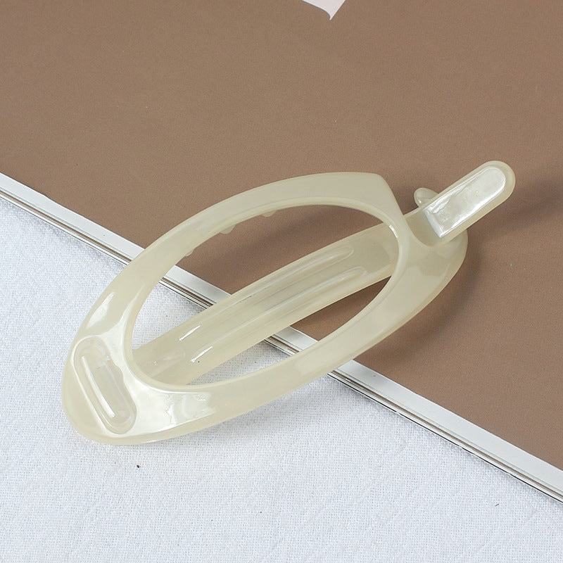 Simple Retro Hair Band Oval Barrettes