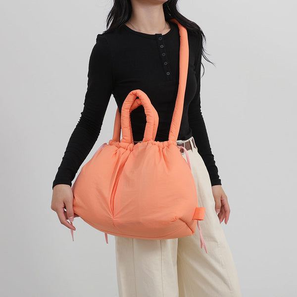 Down Cotton Jacket Women's Large Capacity Lightweight Shoulder Messenger Bag Hanzuva