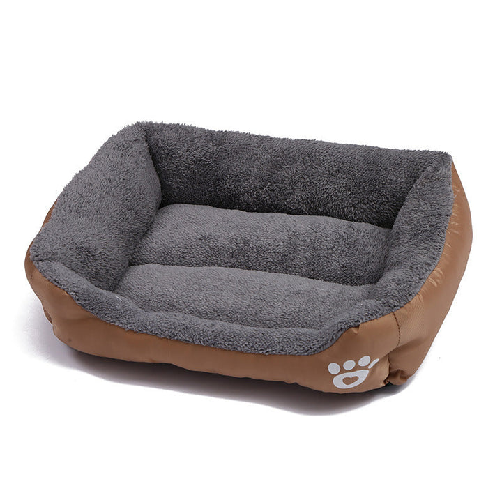 Dog Kennel Four Seasons Universal Footprint Cotton Wool Pet Kennel Candy Color Square Kennel Mats Universal Cross-Border Supply For Large, Medium And Small Dogs Hanzuva