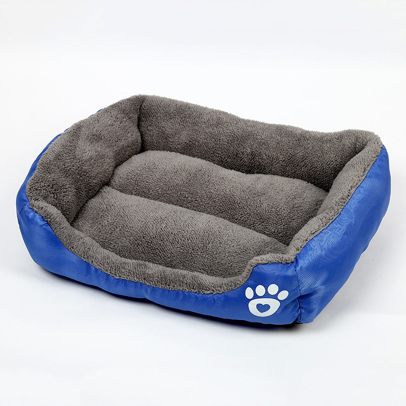 Dog Kennel Four Seasons Universal Footprint Cotton Wool Pet Kennel Candy Color Square Kennel Mats Universal Cross-Border Supply For Large, Medium And Small Dogs