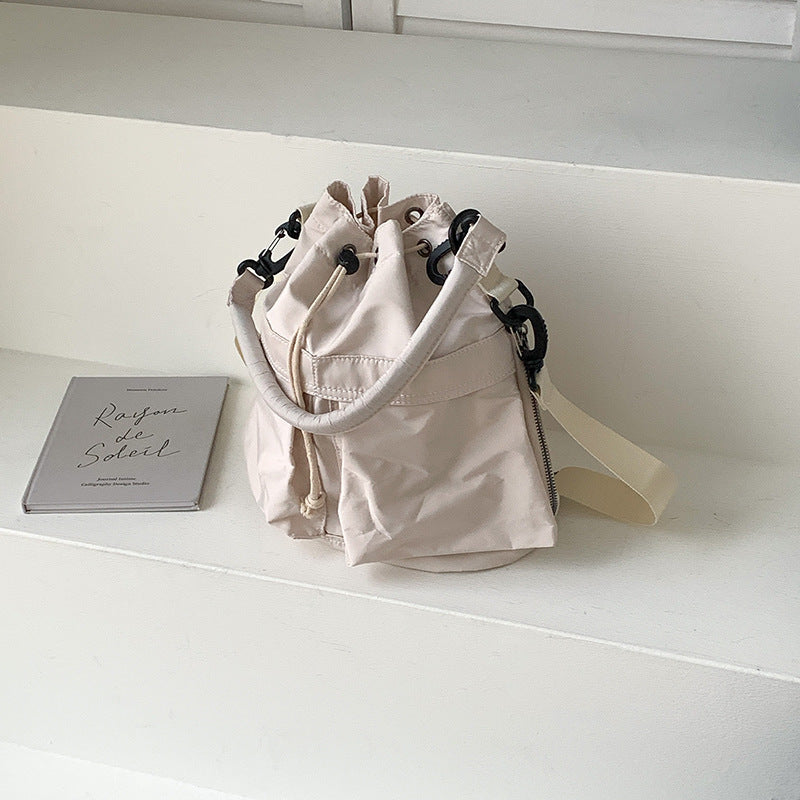 High-grade Portable Drawstring Shoulder Messenger Bag