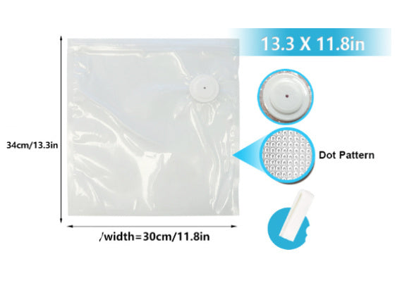 Commercial White Plastic Air Valve Compression Bag