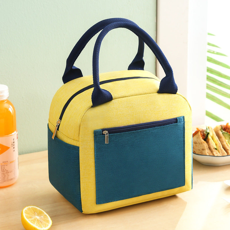 Aluminum Foil Thickening Waterproof Color Matching Lunch Insulation Bag