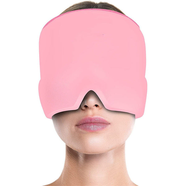 Migraine Relief Hat Cold Therapy Migraine Relief Products Comfortable Head Wrap Ice Pack Eye Mask For Puffy Eyes Hanzuva