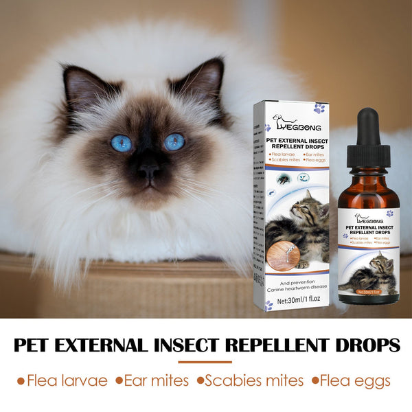 Dog Cat Drops Spray Cleaning Remove Lice Tick Flea Hanzuva