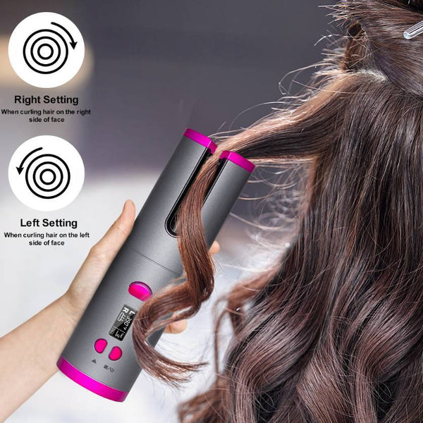Curling Iron USB Wireless Multifunctional Charging Curler Hanzuva