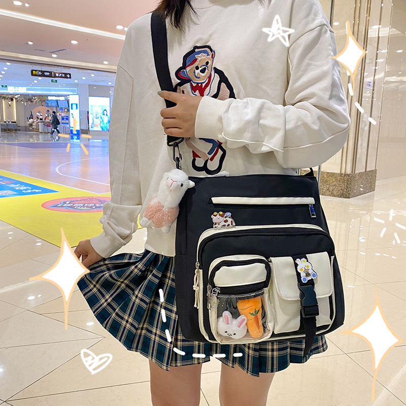 New Women's Large Capacity Japanese Cute Messenger Shoulder Bag