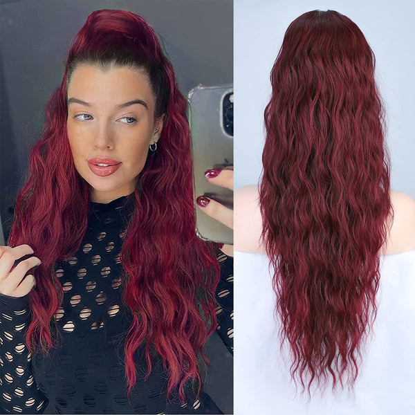 Drawstring Ponytail Water Ripple Wig Hanzuva
