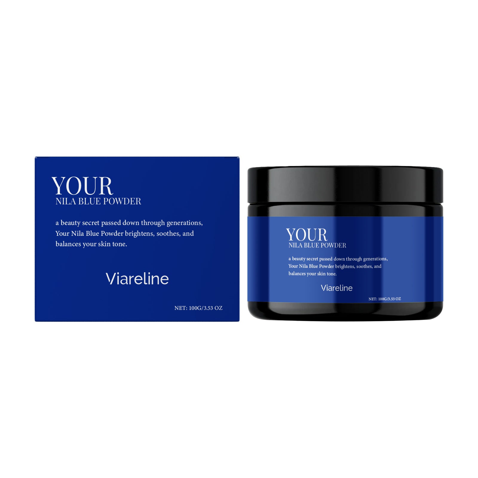 Light Spot Indigo Applied With Facial Mask Powder