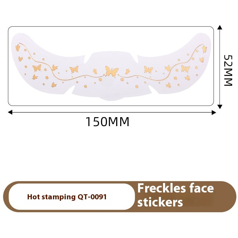 Freckle Tattoo Sticker Hot Gold And Silver