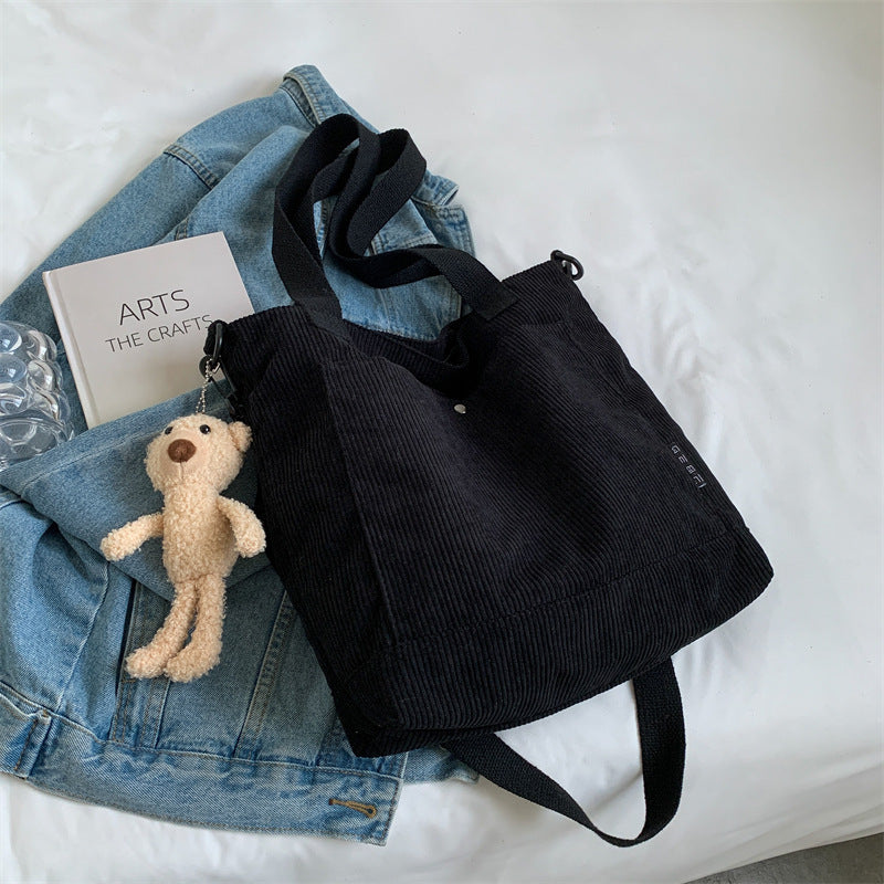 Corduroy Messenger Bag All-match Student Shoulder