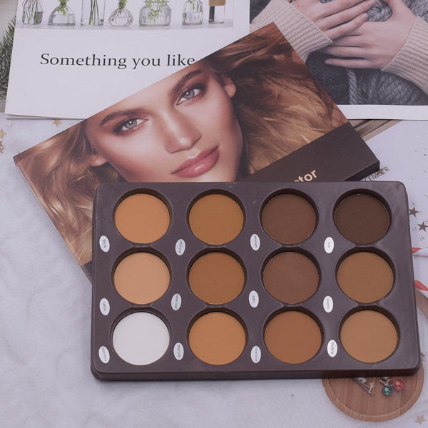 12 Color Makeup Repair Plate Hanzuva