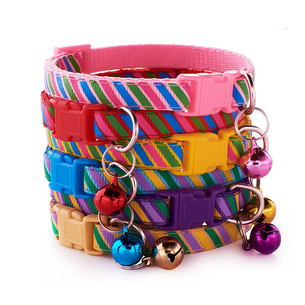 Twill Printed Cloth Collar Pet Bells Hanzuva
