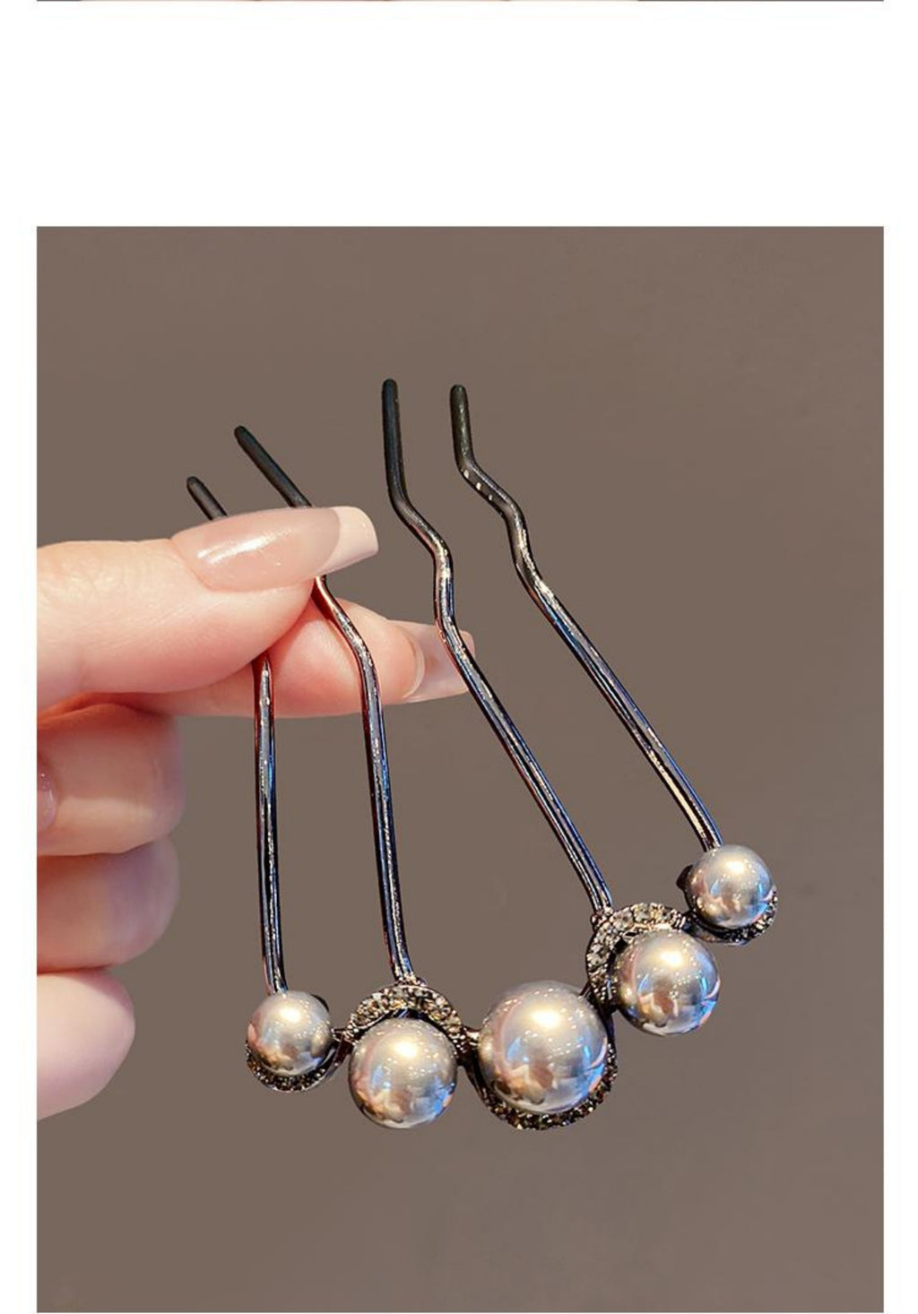 Pearl U-shaped Hairpin With A High-end Feel