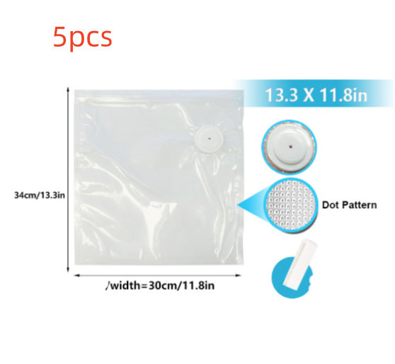 Commercial White Plastic Air Valve Compression Bag