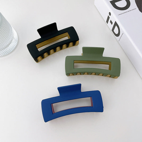 Plastic Resin Two-color Hair Clip Hanzuva