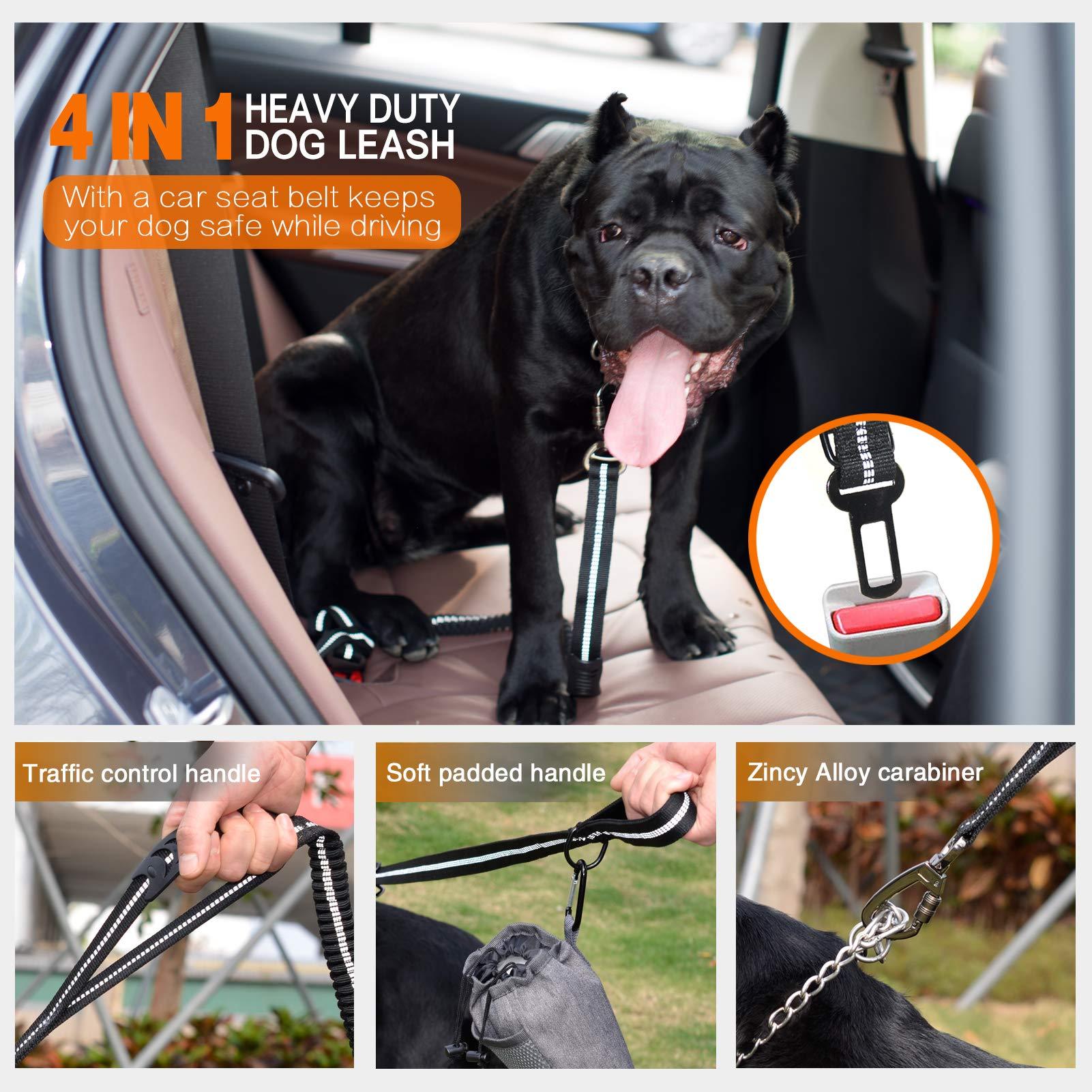 Going Out Explosion-proof Rush Dog Leash Elastic Reflection