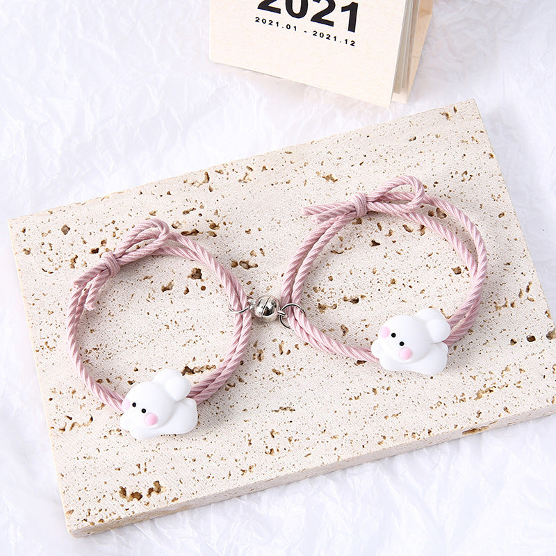 Twine Girlfriend Couple Hair Rope Rabbit