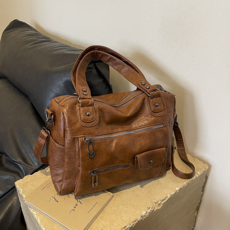 Fashion Retro Large-capacity Crossbody Bag