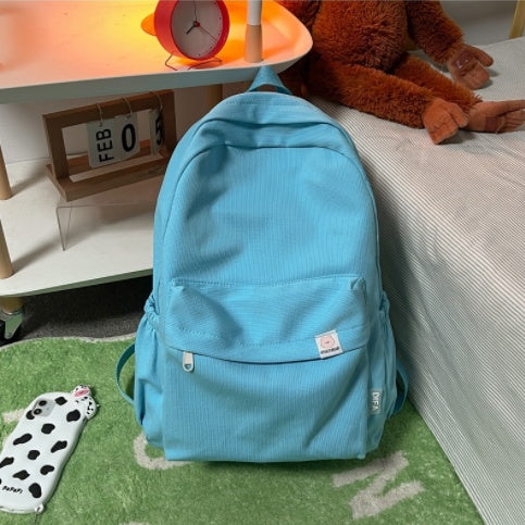 Cute Candy-colored Backpack High School Simple Large-capacity Backpack