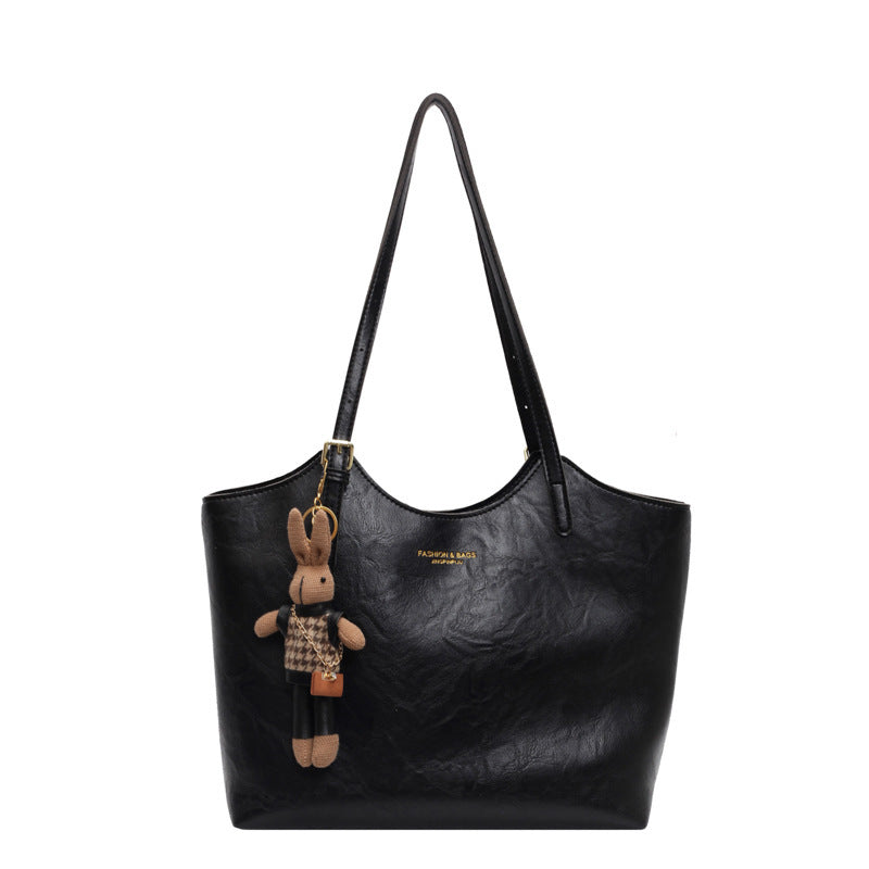 Fashion Unique One-shoulder Oil Wax Leather Bag