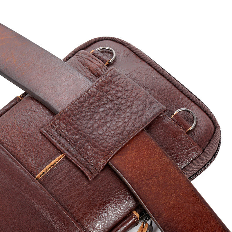 Men's Mobile Phone Bag, Wear Belt, Outdoor Sports, One-shoulder Small Bag