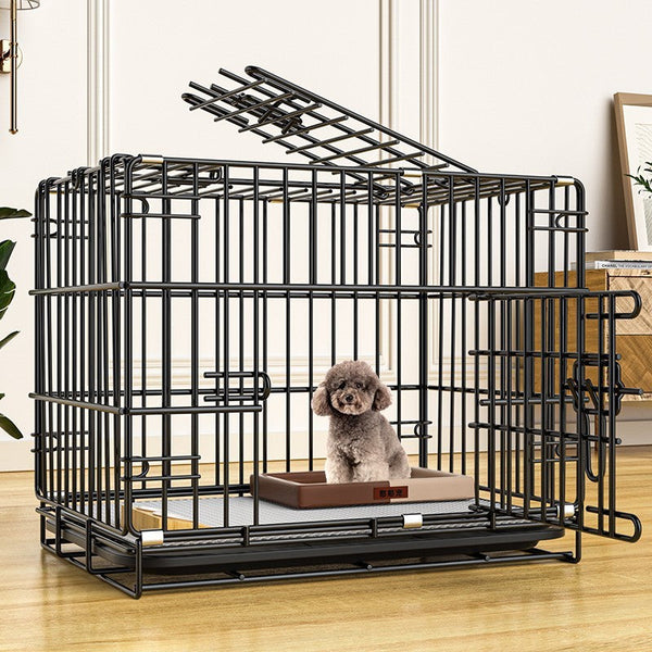Dog Pet Cage Folding Encryption Bold Hanzuva