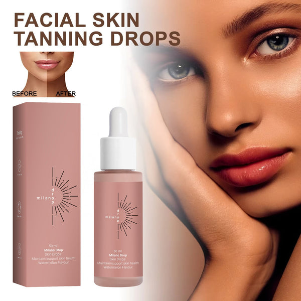 Tanning Face Serum Face Body Tanning Bed Outdoor Fine Line Repair Skin Serum Dark Bronzer Self Tanning Serum Drops Hanzuva