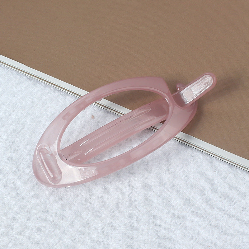 Simple Retro Hair Band Oval Barrettes