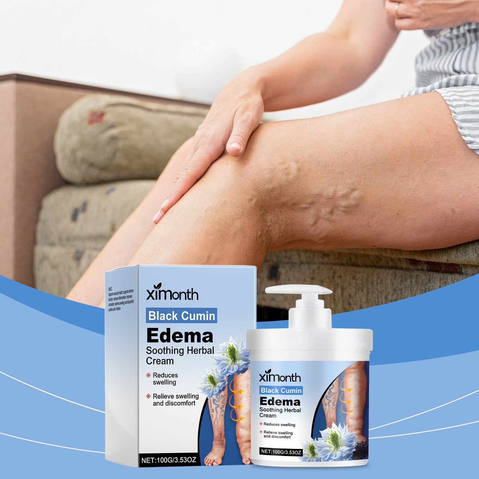 Daily Massage Care For Legs Gentle Nourishing External Use Neck Cream