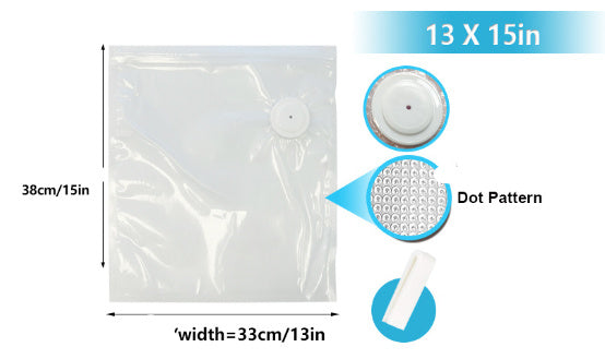 Commercial White Plastic Air Valve Compression Bag