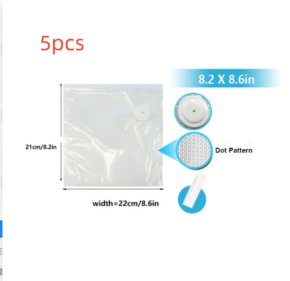 Commercial White Plastic Air Valve Compression Bag