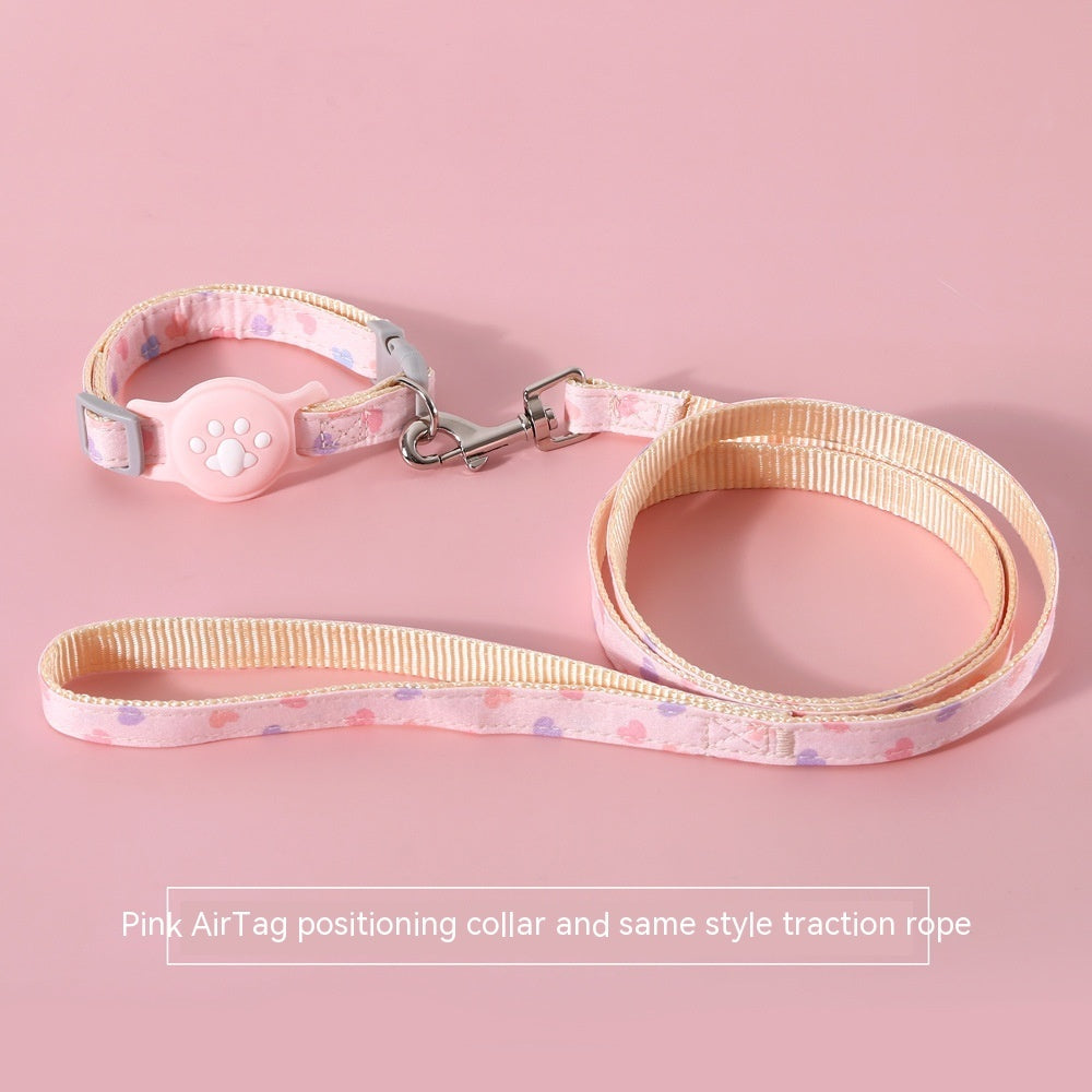 Pet Positioning Anti-lost Tracking Collar Hand Holding Rope