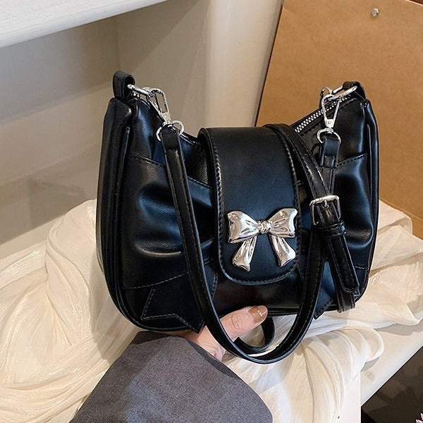 Four Seasons Commuting Trendy Daily Matching Shoulder Crossbody Women's Bag Bow