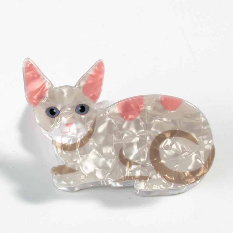 Cat Cartoon Print Grip Jewelry Headdress Barrettes