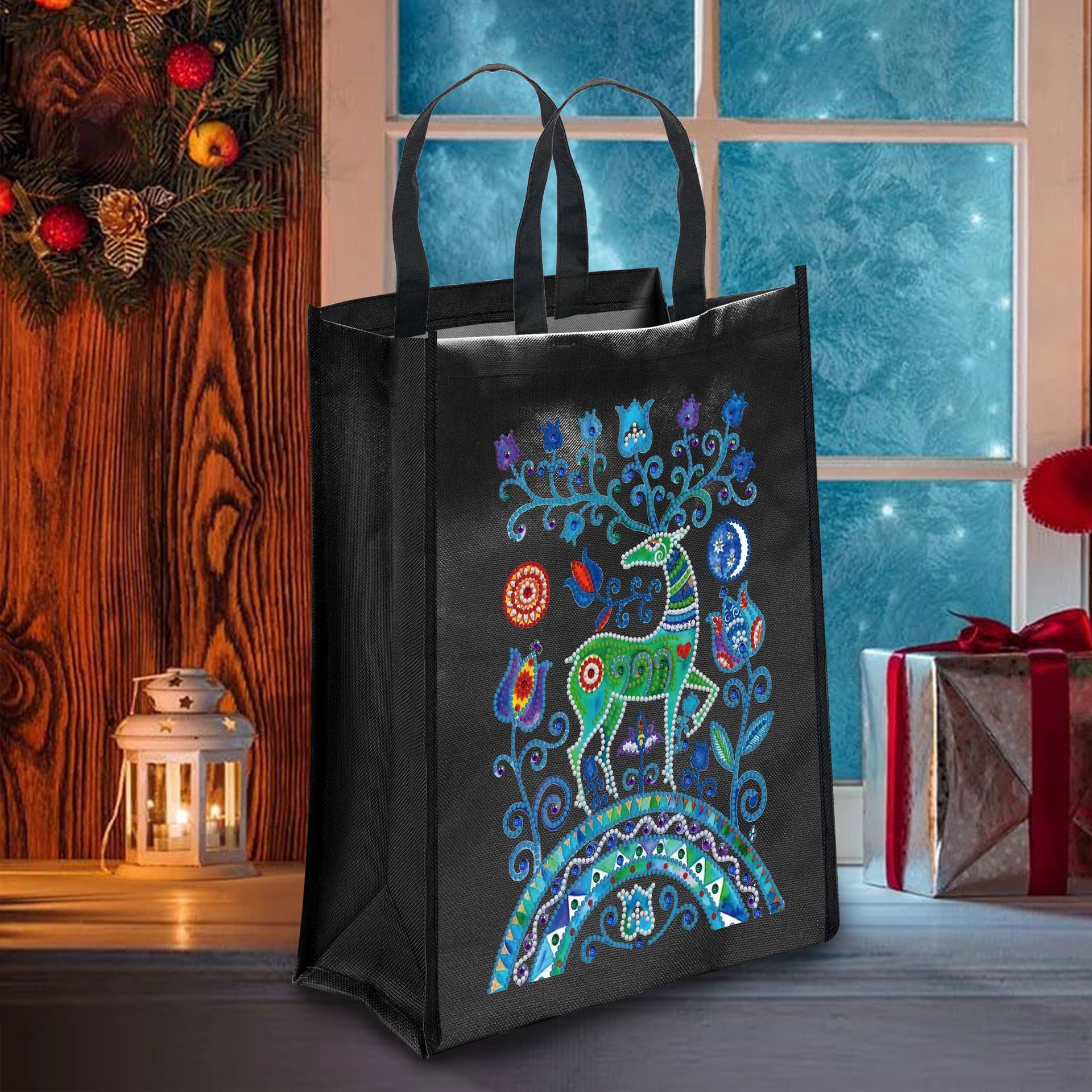 Christmas DIY Heat Transfer Non-woven Shopping Bag