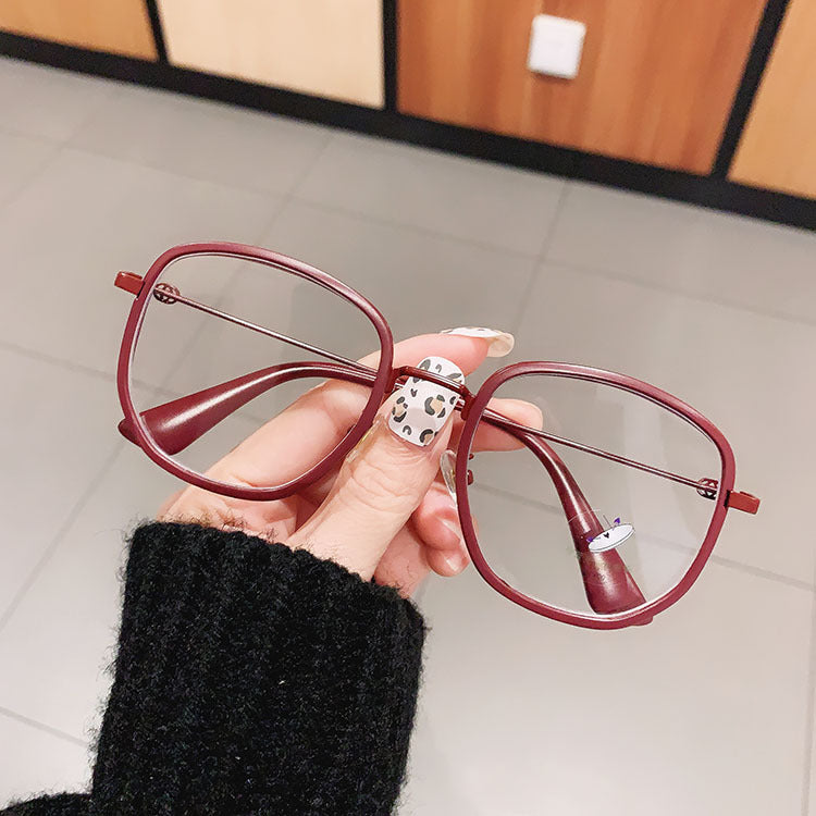 Myopia Glasses Frosted Trend Hot Style Fashion Undressed Photo Show Face Small Glasses Frame