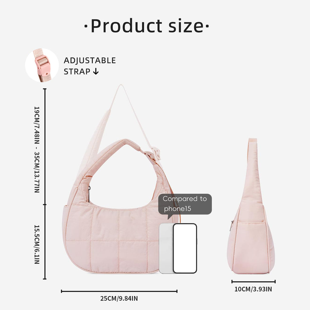 Nylon Large Capacity Female Underarm Bag